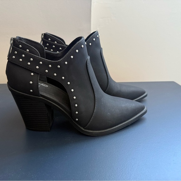 Mix No. 6 Black Chunky Heels size 7.5 NWOT - Picture 2 of 6